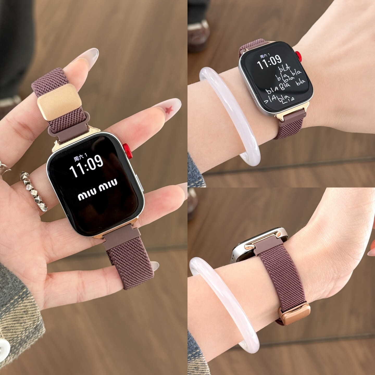 适用华为Watch FIT4表带Watchfit3手表编织小蛮腰尼龙磁吸fit4pro细款四腕带女款高级感细款运动透气官方女生