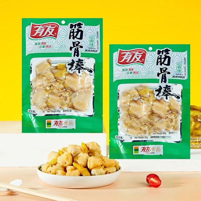 有友泡椒凤爪大包山椒筋骨棒筋骨脆鸡爪鸡拐肘休闲追剧解馋小零食