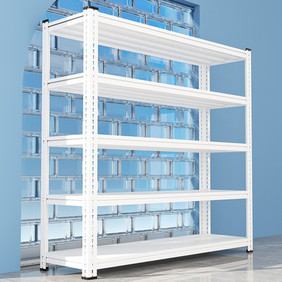 仓库货架多层置物架钢架家用货物架收纳架靠墙铁架子快递站角钢架