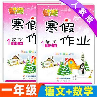 2026新正版智趣寒假作业一年级上册人教版语文和数学北师大江苏教版河北冀教版黄冈快乐假期生活作业一本通下册衔接教材专项训练题