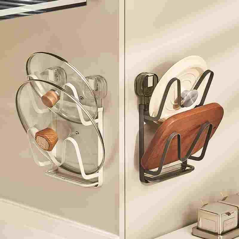 德国进口吸盘铁艺锅盖架子免打孔锅盖放置器壁挂厨房置物架多功能,ZIPPO/瑞士军刀/眼镜,酒具,淘宝优惠券,粉丝福利购,淘宝优惠卷