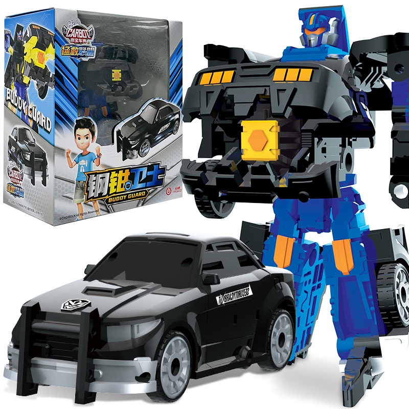 正版咖宝车神拯救联盟钢钳卫士汽车变形机器人男孩玩具卡宝金刚