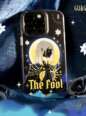 Guagroo The Fool原创磁吸手机壳小众设计适用iphone16磨砂15ProMax暗黑苹果14保护套新神秘magsafe高级感13