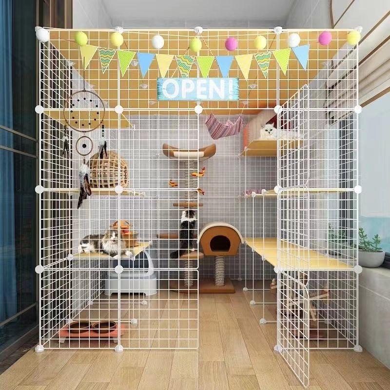 猫笼子室内家用超大自由空间猫别墅多猫家庭猫笼屋猫爬架猫咪笼子