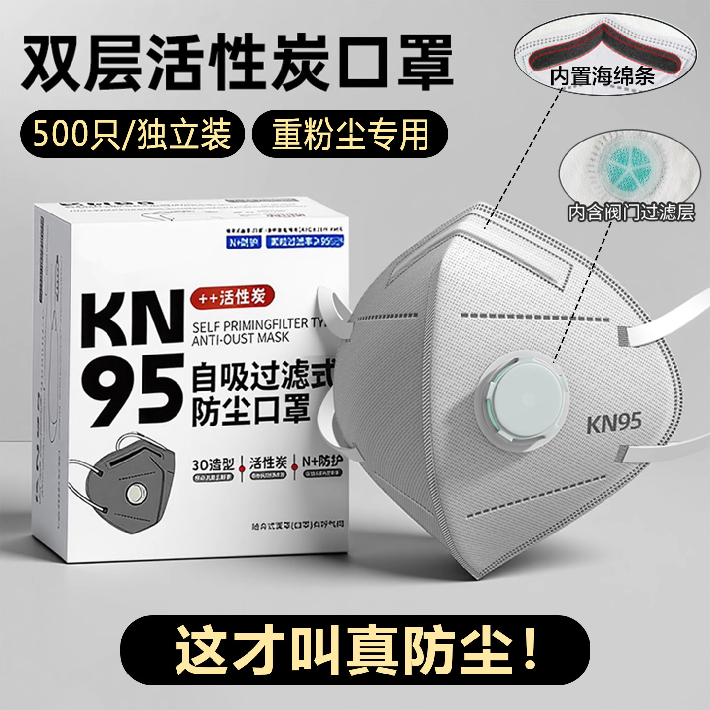 防尘口罩n95工业防粉尘重度