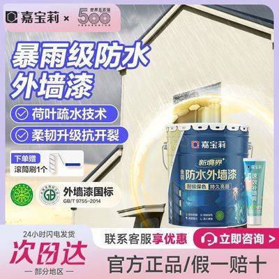 嘉宝莉外墙涂料防水防晒乳胶漆外墙涂料室外别墅轮胎彩绘漆耐久屋