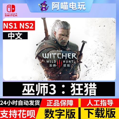 NS 任天堂 switch  巫师3 狂猎  完全版 兑换码 数字版 下载码