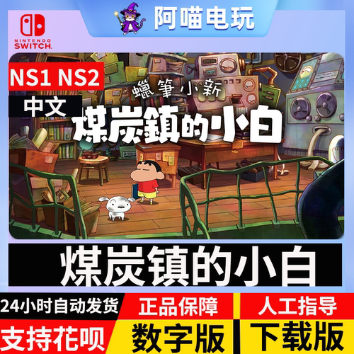 NS 任天堂 switch 中文 蜡笔小新 煤炭镇的小白  数字版 下载码
