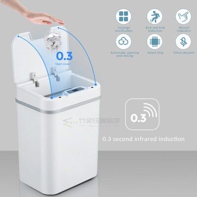 Smart Trash Can Wireless Sensor Automatic Trash Bin Touchles