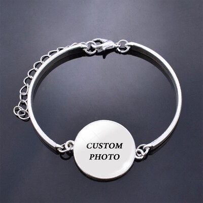 Fashion Woman Custom Bracelet Diy Baby Couple Family Photo