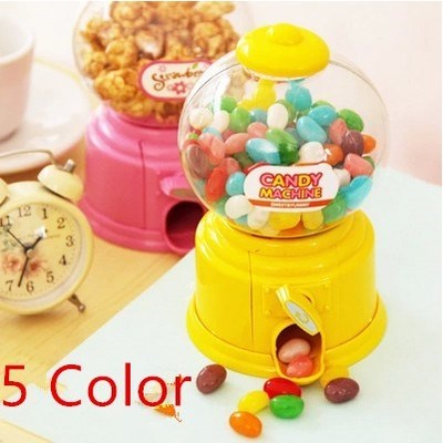 Mini Cute Candy Gumball Dispenser Vending Machine Saving Ban