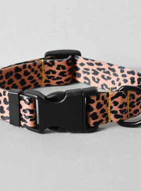 leopard Color Pet Accessories Samoyed Designer Dog Collars