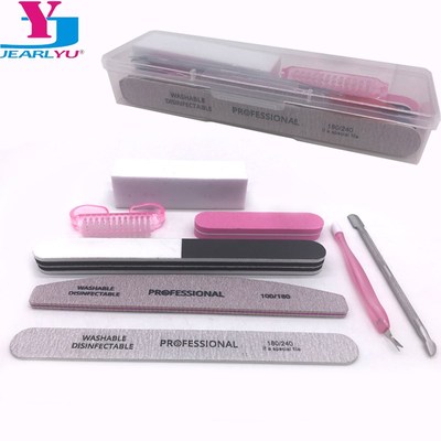 8 Pcs/Set Nail File Buffer UV Gel Polish Buffer Block Clean