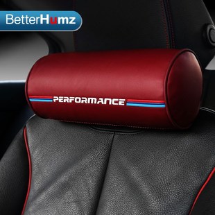 Leather Cush Design Lumbar New Pillows Car Genuine Headrest