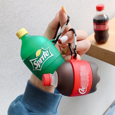 Creativity 3D Coke Sprite Drink Silicone Cover for Apple Ai