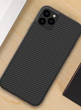 For iPhone 11 Pro Max Case NILLKIN Synthetic Fiber Carbon P