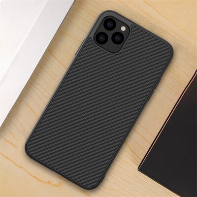 For iPhone 11 Pro Max Case NILLKIN Synthetic Fiber Carbon P