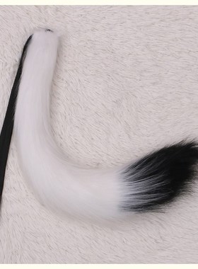 Halloween 60cm Animal Tail Black Red Cat Fox Tails Cosplay