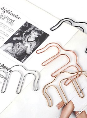 Creative Metal Music Book M Type Clip Bookmark Page Holder P