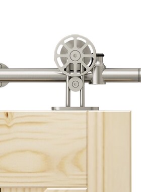 DIYHD 5FT-8FT stainless steel sliding barn door hardware top