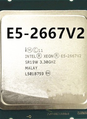 Xeon E5 2667 v2 3.3Ghz 8Core 16Threads 25MB Cache SR19W 130W