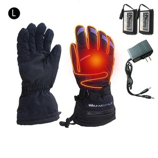 2018 Winter Heated Gloves Men USB Charging Heating Hand Warm