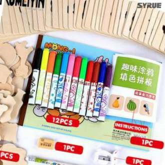 ildren 's drawing sets baby learning to draw brush tools g-