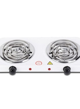 Portable Electric 2000W Mocha Pot Double Stove Hotplate Adj