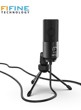 Fifine USB Condenser game Microphone For Laptop Windows Stu