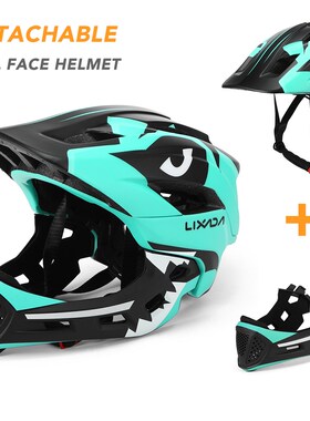 Lixada Motorcycle Children Helmet Kids Detachable Full Face
