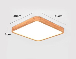 Solid Wood LED Ceiling Light Bathroom Lamp Bedroom Living Ro