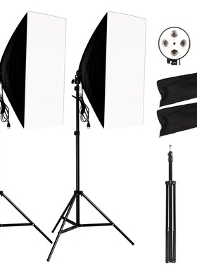 Photography Softbox Lightbox Kit 2PCS Soft Box PCS Light Sta