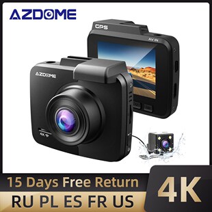 Updated AZDOME GS63H Dash Cam 4K Built in WiFi GPS Car Dash