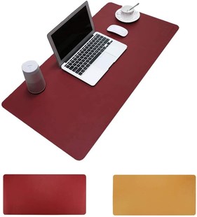 Desk Pad Protector PU Leather Desk Mat Desk Blotters Mouse P