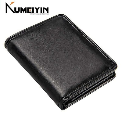 Business Men's Short Wallet Bifold Slim Card Holders for