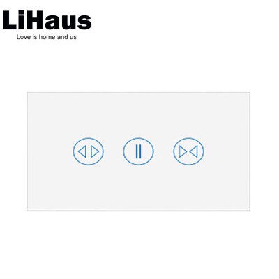 A/S Standard glass touch panel electric curtain switch and r