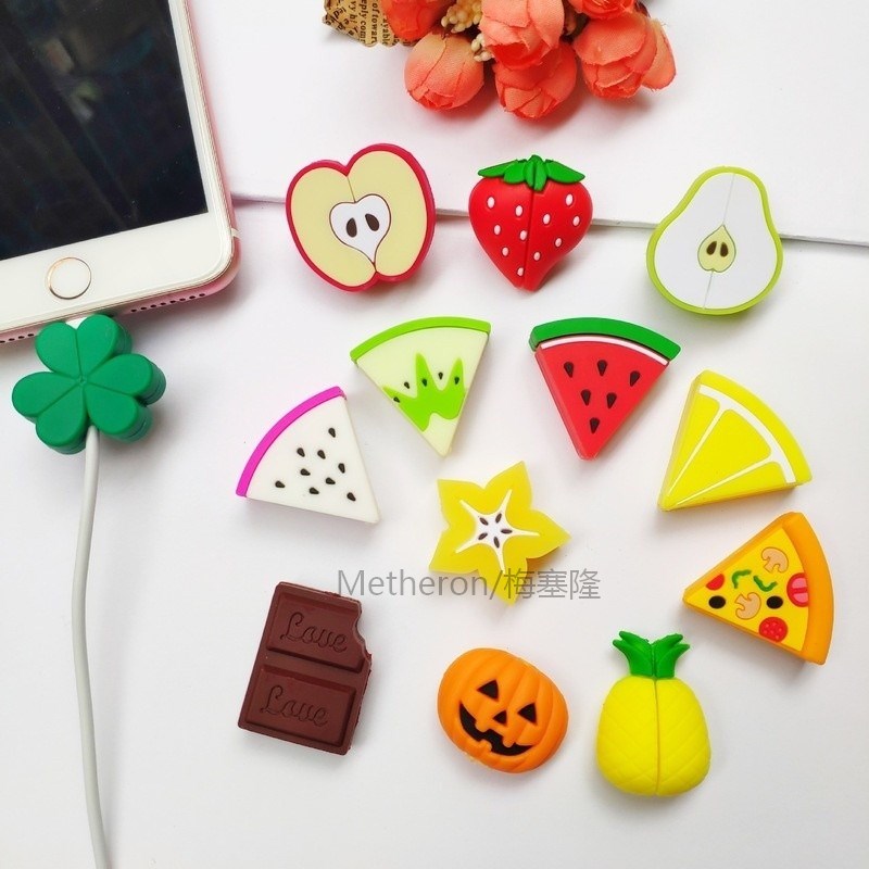 Cute Charger Cable Protector for iPhone Samsung Huawei 8 Pin