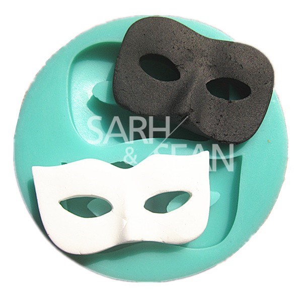M0548 Dance masks fondant cake molds soap chocolate mould fo