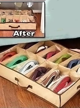 12 Cases Shoes Storage Bag Organizer Holder Box Under Bed Cl