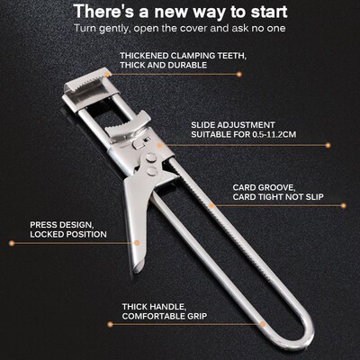 Kitchenware Stainless Steel Adjustable Can Opener Multifunct
