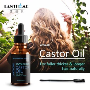 Pure Castor Oil Hair Growth Serum for Eyelash Growth Lifting