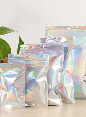 8 sizes 100Pcs/pack Plastic Bag Aluminum Foil Hologram Food