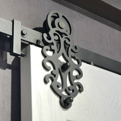 (SA free shipping) Soft Close nique Ornate Cut Black Steel W