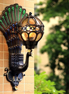 Outdoor waterproof European retro wall lamp living room cour