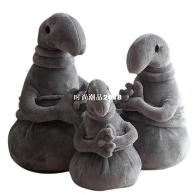 20-50cm Waiting Plush Toy Zhdun Meme Tubby Gray Blob Fun Mir