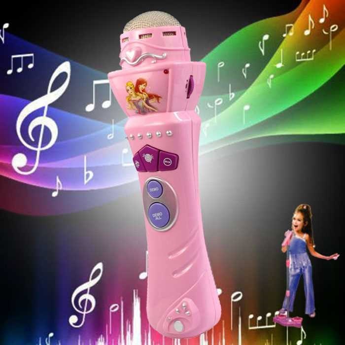 Wireless LED Microphone Mic Karaoke Singing Kids music Toy