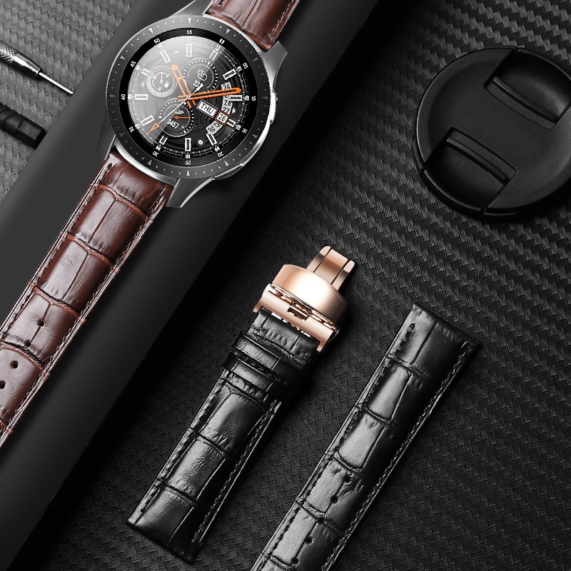 Leather WatchBand for Samsung Galaxy Watch 3 Active 2 Gear