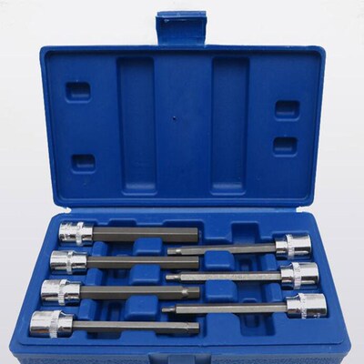 7pcs Long Hex Allen Key Socket Bit Set