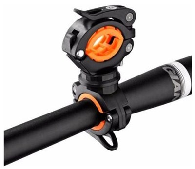 Cyclin Bike Rotatin Liht Double Holder LED Front Flashli