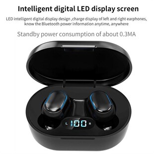 E7S Wireless Earphones Bluetooth Noise Cancelling LED Displ